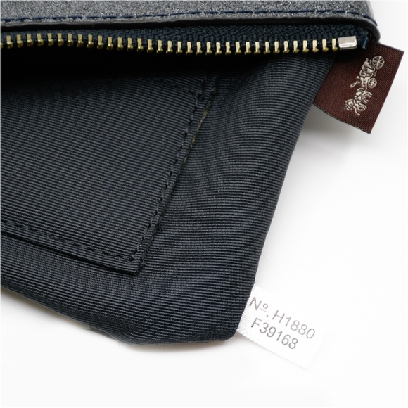 COACH Signature Embossed Patent Leather Wristlet - Picture 7 of 13